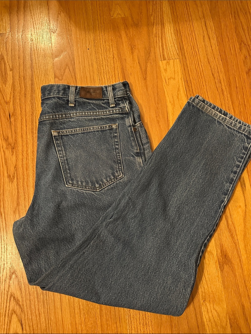 L.L. Bean Men's Relaxed Blue Denim Jeans